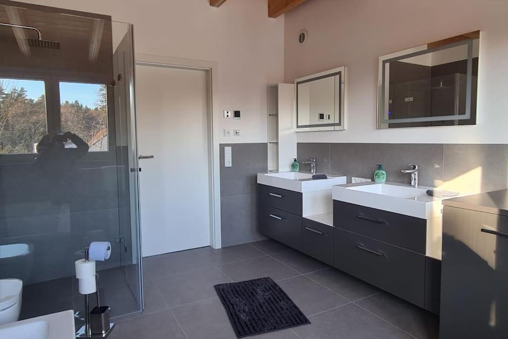 Moderne Ferienunterkunft/Wohnung Burgthann Экстерьер фото