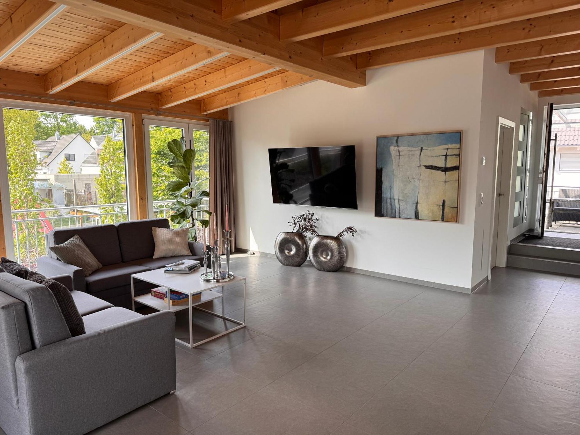 Moderne Ferienunterkunft/Wohnung Burgthann Экстерьер фото